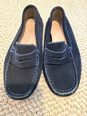 Crewcuts Blue suede loafer